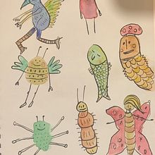 My project in Illustration Techniques to Unlock your Creativity course. Design, Traditional illustration, Fine Arts, Painting, Creativit, Creating with Kids, and Sketchbook project by Jessica Dabro - 09.29.2021