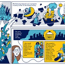 Oxford Sparks - Comic strip Ein Projekt aus dem Bereich Traditionelle Illustration, Comic, Informationsdesign und Infografik von Scriberia - 29.09.2021