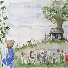 Promenade. Drawing, Traditional illustration, and Watercolor Painting project by Lucie Thiam Bouleau - 09.29.2021