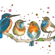 Mi Proyecto del curso: Acuarela artística para ilustración de aves. Un proyecto de Ilustración tradicional, Pintura a la acuarela, Dibujo realista e Ilustración naturalista				 de Mariana Quinteros - 29.09.2021