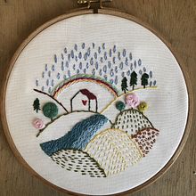 My project in Basic Embroidery Techniques: Stitches, Compositions, and Color Ranges course. Un progetto di Design di accessori, Costume design, Ricamo e Teoria del colore di chiara_gasparetto - 29.09.2021