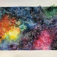Elisa's Universe. Een project van Traditionele illustratie,  Beeldende kunst, Schilderij y Aquarelschilderen van Elisa Bresciani - 29.09.2021