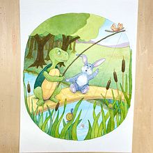 My project in Illustration Techniques with Watercolor and Gouache course. Projekt z dziedziny Trad, c, jna ilustracja,  Sztuki piękne,  Malarstwo, Malowanie akwarelą, Ilustracje dla dzieci i Malowanie gwaszami użytkownika Sr. Mary Joseph Peterson - 29.09.2021