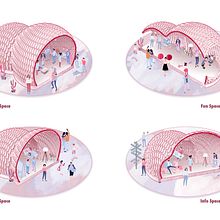 Cave Pavilion. Design, Traditional illustration, and Architecture project by PAKKA - 09.29.2021