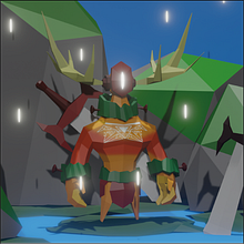 Mi Proyecto del curso: Modelado de personajes low poly para videojuegos . Un proyecto de 3D, Modelado 3D, Videojuegos, Diseño de personajes 3D y Diseño de videojuegos de Fredy Molina - 29.09.2021