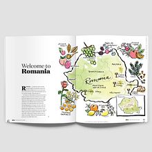 Romanian Wine Map Ein Projekt aus dem Bereich Traditionelle Illustration von Melanie Chadwick - 30.09.2021