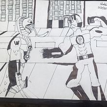 Mi Proyecto del curso: Ilustración para cómics: anatomía de un superhéroe. Ilustração tradicional, Design de personagens, Comic, Desenho a lápis, e Desenho anatômico projeto de Sebastián Salvador - 26.09.2021