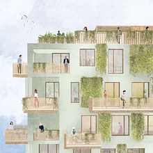 Green Dream. Architecture, Architectural Illustration, and Traditional illustration project by PAKKA - 09.30.2021