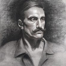 Mi Proyecto del curso: Retrato realista al carboncillo. Projekt z dziedziny Trad, c, jna ilustracja,  Sztuki piękne,  R, sunek, Portret, R, sunek realist i czn użytkownika Karla Nazareth Velásquez Proaño - 29.09.2021