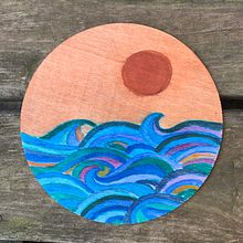 Mi Proyecto del curso: Acuarela sobre madera. Fine Arts, Traditional illustration, and Watercolor Painting project by Ana Rodriguez Caballero - 10.01.2021
