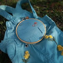 Meu projeto do curso: Bordado em miniatura: crie joias têxteis. Bordado, e Design de joias projeto de Raissa Russo - 01.10.2021