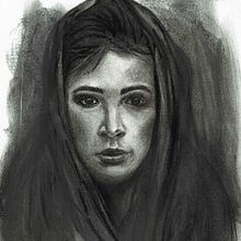 My project in Artistic Charcoal Portraiture: Creating Atmosphere course. Traditional illustration, Fine Arts, Drawing, Portrait Drawing, Realistic Drawing, and Artistic Drawing project by mcpaan - 10.01.2021