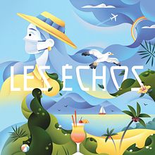 Les Echos . Un proyecto de Ilustración tradicional e Ilustración editorial de Catherine Pearson - 01.10.2021