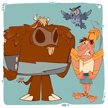 Mi Proyecto: "Hay un Minotauro en mi Casa". Un progetto di Animazione, Animazione 2D, Character design 3D, Illustrazione tradizionale, Character design, Animazione di personaggi, Disegno, Illustrazione digitale, Arte concettuale e Sketchbook di Maximiliano Enrique González Vásquez - 15.09.2021
