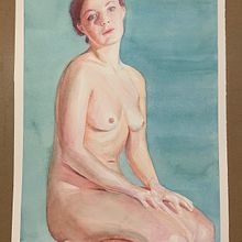 Mi Proyecto del curso: Figura humana en acuarela Ein Projekt aus dem Bereich Traditionelle Illustration, Bildende Künste, Malerei, Aquarellmalerei, Realistische Zeichnung und Anatomische Zeichnung von Lola - 01.10.2021