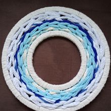 Meu projeto do curso: Tecelagem em tear circular. Decoration, and Fiber Arts project by candidarvieira - 10.01.2021