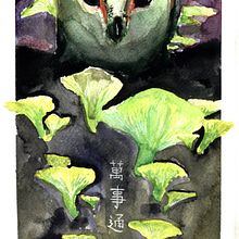 parliament of one / the feast. Traditional illustration, Painting, Watercolor Painting, and Botanical Illustration project by Rune Davino-Collins - 09.27.2021