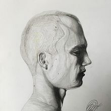 My project in Realistic Portrait with Graphite Pencil course. Traditional illustration, Fine Arts, Sketching, Pencil Drawing, Drawing, Portrait Drawing, Realistic Drawing, Artistic Drawing, and Figure Drawing project by igrek2004 - 10.02.2021