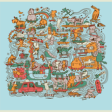 My project in Doodle-Style Vector Illustration course. Un progetto di Illustrazione tradizionale, Illustrazione vettoriale e Illustrazione digitale di Travis King - 02.10.2021