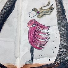 Mon projet du cours : Techniques d’illustration pour débloquer la créativité. Design, Traditional illustration, Fine Arts, Painting, Creativit, Creating with Kids, and Sketchbook project by Sylvie de Tilly - 10.02.2021