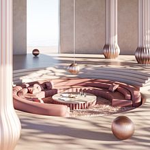 Surreal Architecture 3D Project. Un progetto di Architettura, Architettura d'interni, Architettura digitale, ArchVIZ, 3D, Progettazione 3D, Modellazione 3D e Animazione 3D di arenangelos - 29.09.2021