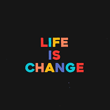 "LIFE IS CHANGE" - My project in Expressive Typography in Motion with After Effects course. Motion Graphics, Animation, T, pograph, 2D Animation, Graphic Design, Traditional illustration, Logo Design, and Drawing project by kyle_woodard - 10.03.2021