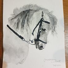 My project in Expressive Animal Portraits in Watercolor course. Pintura em aquarela projeto de madison05 - 03.10.2021