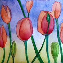 Mi Proyecto del curso: Técnicas de acuarela en negativo para ilustración botánica. Traditional illustration, Watercolor Painting, and Botanical Illustration project by mariaeugeniaperezgarcia - 10.03.2021
