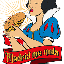 Me mola Madrid - Alegrameldía . Ilustrasi tradisional, Desain Grafis, Sablon, Ilustrasi Vektor, Desain Busana, Ilustrasi Digital, Dan Gambar Digital proyek oleh Gonzalo Sáez Díaz-Merry - 10.03.2021