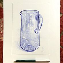 31 Días 31 Dibujos Challenge Ilustración Día 03: Tema: Vidrio. Traditional illustration project by Maria del Valle Olivera Hinojosa - 10.03.2021