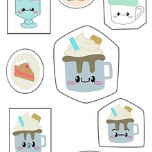 Mi Proyecto del curso: Ilustración kawaii: crea personajes encantadores "Dana Cream". Een project van Traditionele illustratie, Ontwerp van personages y Manga van Lidón - 21.11.2021