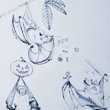 31 days 31 drawings 2021. Traditional illustration project by Isabella Del Gobbo - 10.31.2021