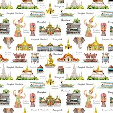 Bangkok, Tailandia . Traditional illustration, Product Design, Pattern Design, Artistic Drawing, Digital Design, Architectural Illustration & Ink Illustration project by Adelaida Pérez Santos - 10.04.2021