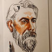 My project in  Watercolor Portrait Sketchbook course. Un progetto di Pittura, Pittura ad acquerello, Disegno di ritratti e Sketchbook di Zornitsa Markova - 04.10.2021