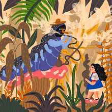 Alicia en el país de las maravillas. Traditional illustration, Editorial Design, Drawing, Stor, board, Children's Illustration, and Narrative project by Gisele Murias - 10.04.2021