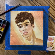 Mi Proyecto del curso: Retrato artístico en acuarela. Un proyecto de Bellas Artes, Pintura, Pintura a la acuarela y Dibujo de Retrato de carlosicardenas - 04.10.2021