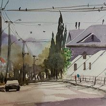 Paesaggio contemporaneo . % Cristina tarafından hazırlanan Geleneksel illüstras, on, Ve Güzel sanatlar projesi - 10.04.2021