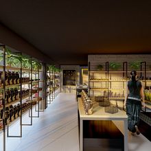 DISEÑO CONCEPT STORE. Un proyecto de Arquitectura interior, Arquitectura y Modelado 3D de Felipe Kittsteiner Briones - 03.10.2021