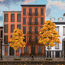 Little piece of New York. Projekt z dziedziny 3D, Animacje 3D,  Modelowanie 3D i  Projektowanie 3D użytkownika Mateo Alejandro Carmona Rdz - 05.10.2021