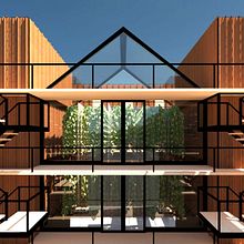 The Neighborhood. Un progetto di Architettura d'interni, Architettura, Interior design e Modellazione 3D di Rebecca Maslowsky - 05.10.2021