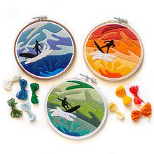 Dramatic Skies Embroidered Surf Series. Embroider project by Jen Smith - 10.05.2021