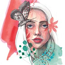 My project in Illustrated Portrait in Watercolor course. Traditional illustration, Fine Arts, Painting, Drawing, Watercolor Painting, Portrait Drawing, and Artistic Drawing project by charters_anna - 10.05.2021