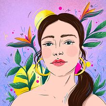 My project in Illustrated Portraits: Adobe Fresco for Beginners course. Digital Illustration, and Traditional illustration project by Carina Lindmeier - 10.06.2021
