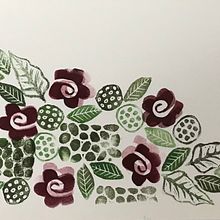 My project in Sketchbooking with Handmade Stamps course. Projekt z dziedziny Trad, c, jna ilustracja, Pattern design, Stemple i Sketchbook użytkownika Veronique Sterckendries - 06.10.2021