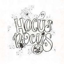 Hocus Pocus Ein Projekt aus dem Bereich Traditionelle Illustration, H, Lettering, Lettering und Digitales Lettering von Chiara Bacchini - 06.10.2021