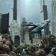 Whale watching in Central Park. Un projet de Photographie, Collage, Retouche photographique, Photographie artistique, Composition photographique , et Photomontage de Eduardo Cuellar - 06.10.2021