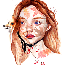 My project in Illustrated Portrait in Watercolor course. Projekt z dziedziny Trad, c, jna ilustracja,  Sztuki piękne,  Malarstwo,  R, sunek, Malowanie akwarelą, Portret,  R, sunek art, st i czn użytkownika kayleigh_j_p - 06.10.2021