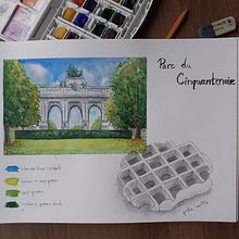 My project in Watercolor Travel Journal course. Traditional illustration, Watercolor Painting, Architectural Illustration, and Sketchbook project by lenka_csandova - 10.06.2021