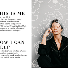 Mural pitch deck final project. Creativit, Artistic Drawing, Floral, Plant Design, Design, Br, ing, Identit, Creative Consulting, Graphic Design, Marketing, Drawing, and Portfolio Development project by Alli Koch - 10.06.2021