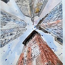 Mein Kursprojekt: Architektonische Zeichnung mit Aquarell und Tinte Ein Projekt aus dem Bereich Skizzenentwurf, Zeichnung, Aquarellmalerei, Architektonische Illustration, Sketchbook und Illustration mit Tinte von Svetlana - 07.10.2021